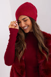 Warm Cashmere Beanie Hat with Rhinestone Details for Winter