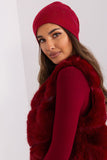 Warm Cashmere Beanie Hat with Rhinestone Details for Winter