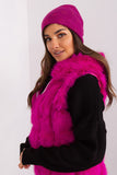 Warm Cashmere Beanie Hat with Rhinestone Accent for Women