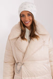 Warm Cashmere Women's Beanie Hat with Rhinestone Detail
