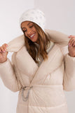 Warm Cashmere Women's Beanie Hat with Rhinestone Detail