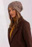 Cashmere Women's Beanie Hat with Rhinestone Accents