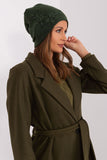 Warm Winter Women's Knit Cap with Decorative Applique