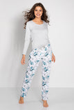 Elegant Long Sleeve Women's Pajamas with Hypoallergenic Fabric