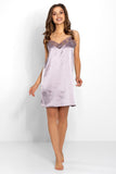 Elegant Lace V-Neck Satin Nightgown for Comfort & Style