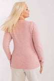 Elegant Casual Women's Sweater with Pom-Pom Detail