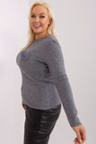 Elegant Women's Casual Sweater with Pom-Pom Detail
