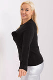 Elegant Women's Long Sleeve Sweater with Pom-Pom Detail
