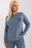 Elegant Women's Sweater with Pom-Pom Detail for Work