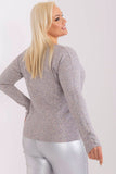 Elegant Women's V-Neck Sweater with Decorative Buttons