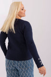 Elegant Women's V-Neck Sweater with Button Cuffs