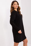 Versatile Long Sleeve Midi Dress with Unique Texture