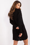 Versatile Long Sleeve Midi Dress with Unique Texture