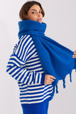 Smooth Textured Tassel Scarf for Fall and Winter