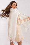 Smooth Textured Tassel Scarf for Fall and Winter Style