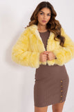 Elegant Women's Transitional Jacket with Hood and Fur Design