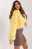 Elegant Women's Transitional Jacket with Hood and Fur Design