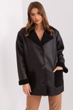 Elegant Women's Cotton Jacket with Sheepskin Lining