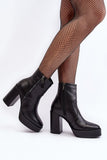 Stylish Natural Leather Women's Boots with Zip Fastening