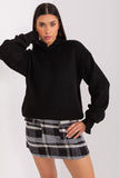 Versatile Button-Up Collar Sweater with Cuffed Sleeves