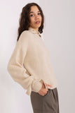 Versatile Button-Up Sweater with Elegant Turtleneck Feature