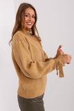 Versatile Sweater with Transformable Turtleneck Collar