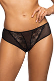 Classic Black Lace Panties with Cotton Gusset