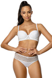 Lace Covered Push-Up Bra with Removable Inserts