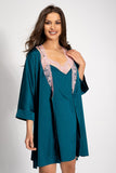 Elegant Satin Underskirt with Cuffed Sleeves