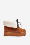 Eco-Suede Women's Insulated Slip-On Snow Boots for Winter