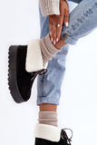 Eco-Suede Insulated Slip-On Women's Snow Boots for Winter