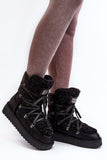 Vegan Waterproof Women's Snow Boots with Insulated Fur