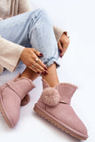 Stylish Women's Suede Snow Boots with Fur Insulation