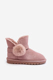 Stylish Women's Suede Snow Boots with Fur Insulation