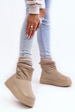Cozy Eco Leather Women's Snow Boots with Fur Lining