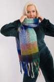 Colorful Plaid Scarf with Tassels for Fall and Winter