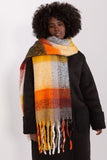 Colorful Plaid Scarf with Tassels for Fall and Winter