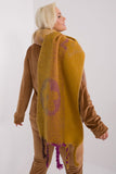 Decorative Striped Long Scarf with Tassels for Fall Style