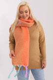Stylish Long Scarf with Decorative Stripes and Tassels