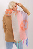 Stylish Long Scarf with Decorative Stripes and Tassels