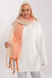 Decorative Striped Scarf with Tassels for Autumn-Winter