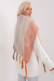 Decorative Striped Scarf with Tassels for Autumn-Winter