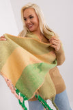Decorative Striped Long Scarf with Tassels for Winter
