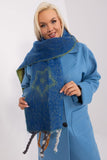 Decorative Striped Scarf with Tassels for Autumn Style