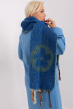 Decorative Striped Scarf with Tassels for Autumn Style