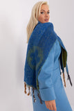 Decorative Striped Scarf with Tassels for Autumn Style