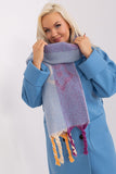 Decorative Striped Scarf with Tassels for Autumn Style