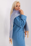 Decorative Striped Scarf with Tassels for Autumn Style