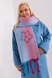 Stylish Decorative Striped Long Scarf with Tassels