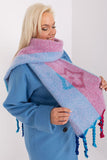 Stylish Decorative Striped Long Scarf with Tassels